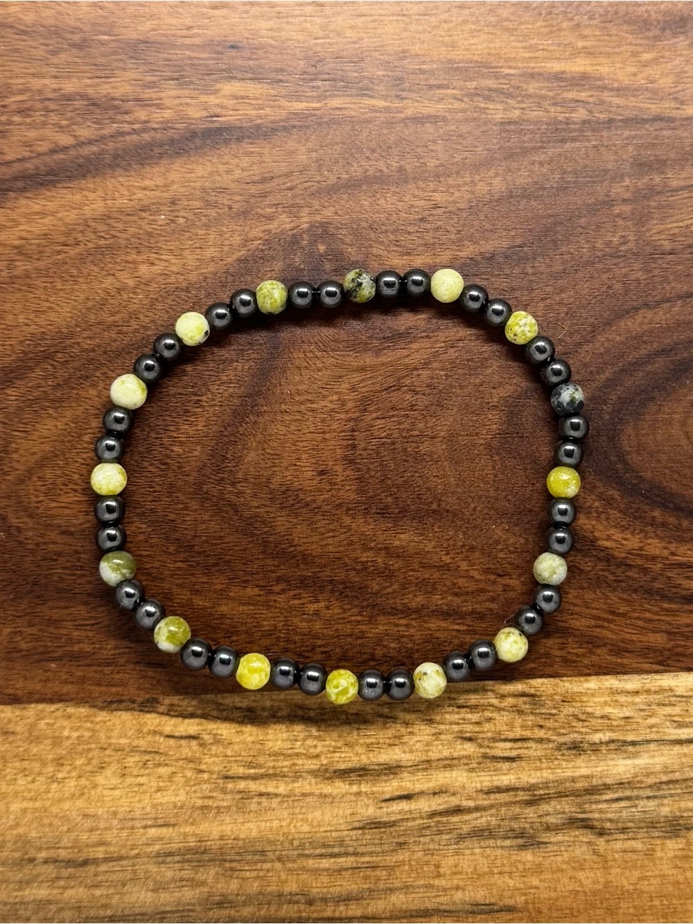 ✨ Handmade Yellow Turquoise Stretch Bracelet ✨